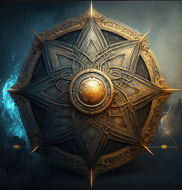 sacred geometry shield design